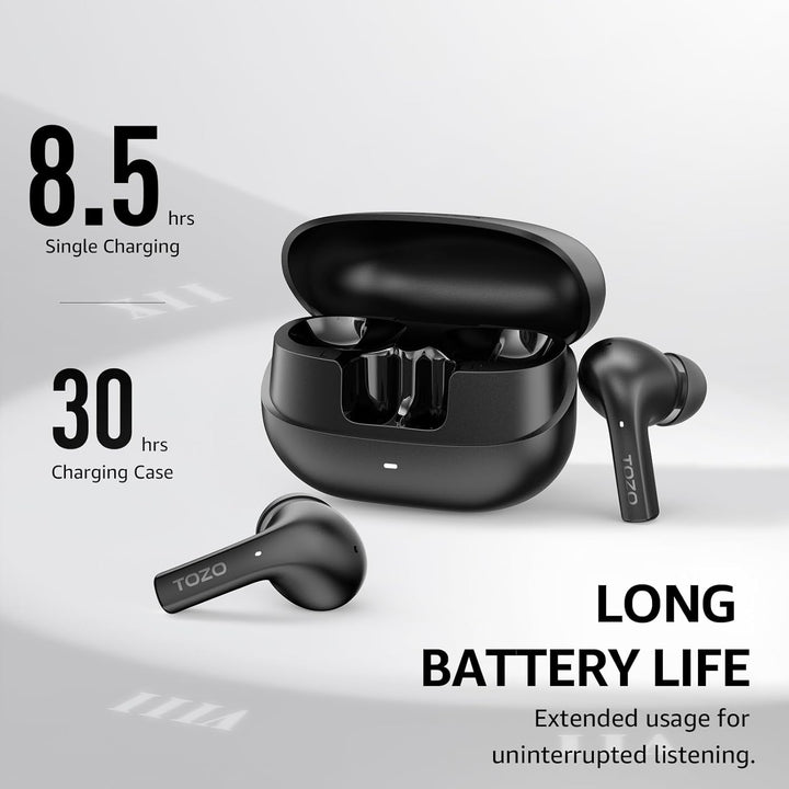 TOZO E2 Kopfhörer kabellos Bluetooth, 5.3 Bluetooth Kopfhörer, In Ear Kopfhörer mit APP Steuerung, 3