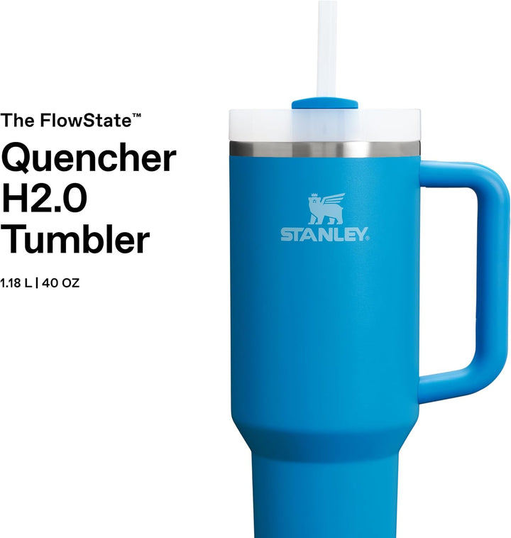 Stanley 1913 Quencher H2.0 Flowstate Trinkflasche Mit Strohhalm - Thermobecher Kühlt 11 Stunden - 48