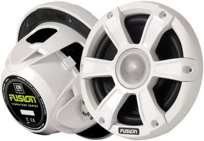 Fusion Marine Hochleistungs-Sport-Kühlergrill und LED-Beleuchtung, Weiss 6.5-Inch, 6.5-Inch