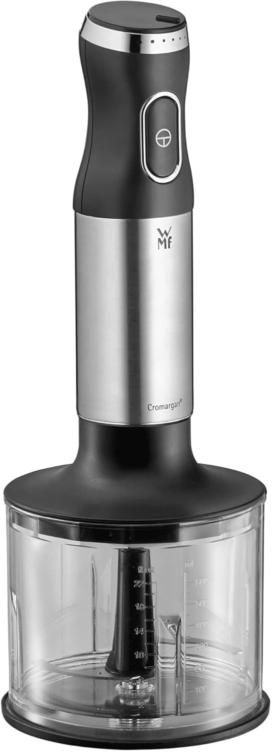 WMF Kult X Stabmixer Set 5-teilig, Pürierstab, Schneebesen, Stampfer, Zerkleinerer, 600 Watt, Zauber