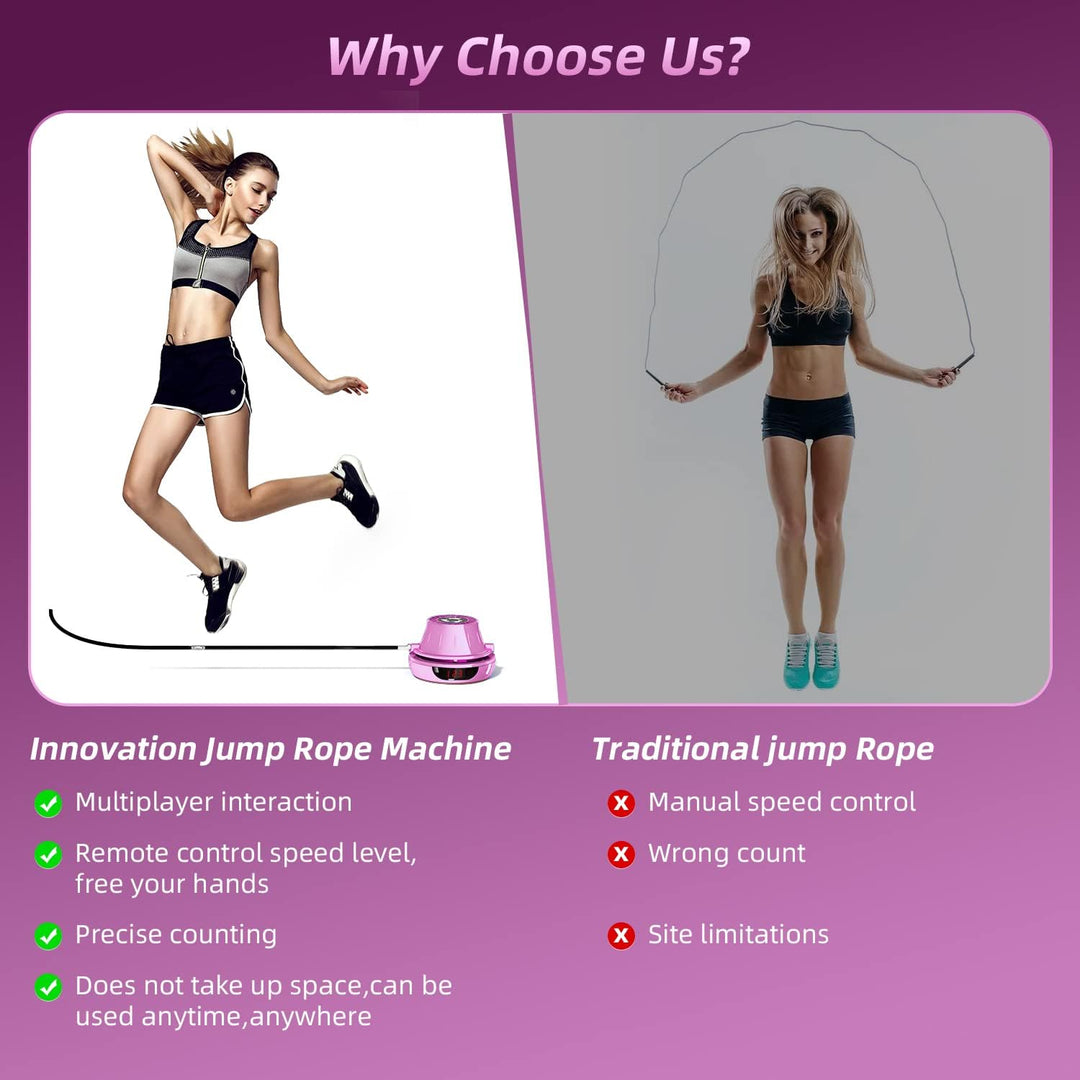 Jump Rope Elektronische Springseile Springseil-Workout mit Multi-User zusammen Einstellbare 1-10 Ges