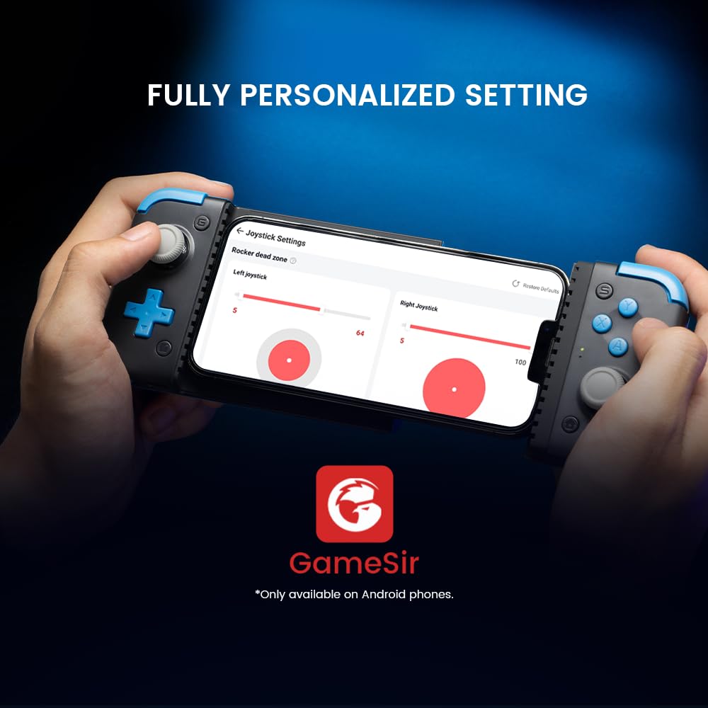 GameSir X2s Bluetooth Phone Controller für iPhone/Android, Teleskop-Controller mit 500mAh Akku, Hall