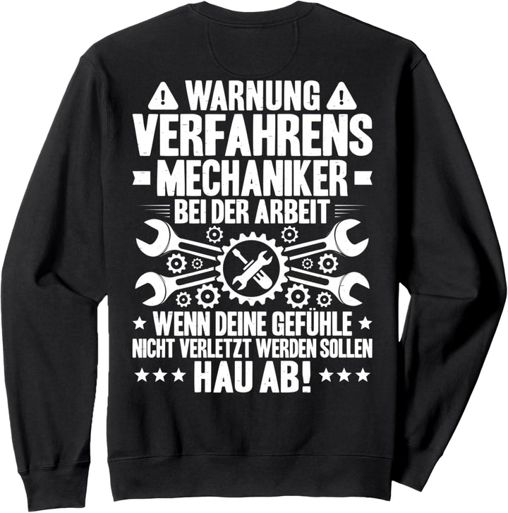 Bei Der Arbeit Verfahrensmechaniker Sweatshirt