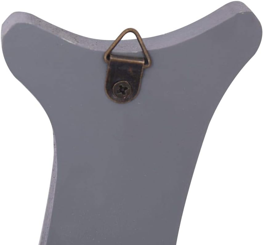 Wandgarderobe mit Ablage - WELCOME Grau 74 x 29,5 cm mit 4 Haken, MDF + Kupferhaken - Vintage Wandre