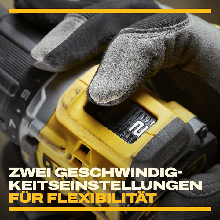 DEWALT 18-V-XR-Bürstenloser Kompaktbohrschrauber mit 2 5-Ah-Lithium-IonenBatterien und TSTAK-Kitbox,