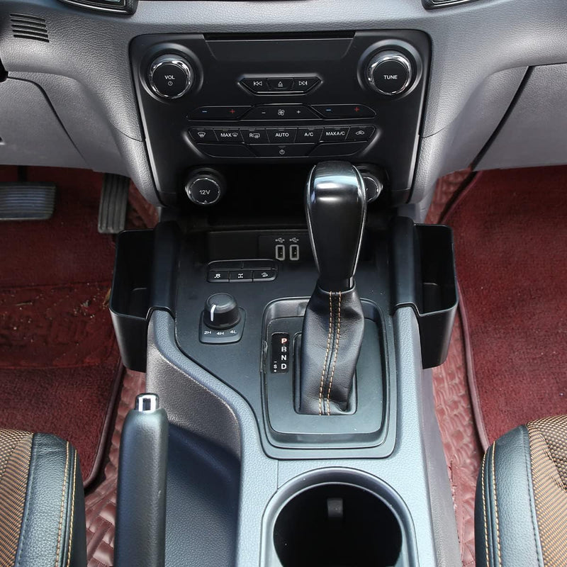 DIYUCAR ABS Kunststoff Auto Mittelkonsole Seitenaufbewahrungsbox Organizer Tablett für Ford Ranger W