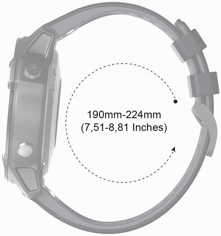 NotoCity Armband für Garmin Fenix 6x/6x Pro/5x/5x Plus/7x/7x Pro, Quickfit 26mm Uhrenarmband für Gar