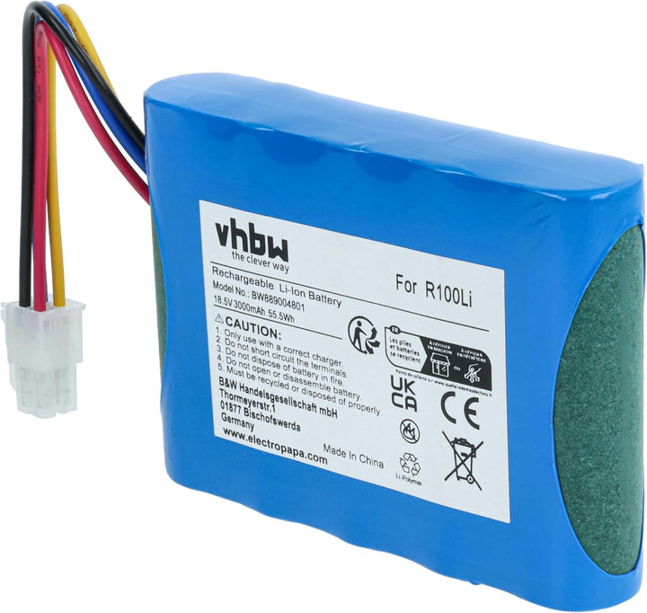 vhbw 1x Netzteil, 1x 3000 mAh Akku, 1x 10 m Niederspannungskabel kompatibel mit Husqvarna Automower