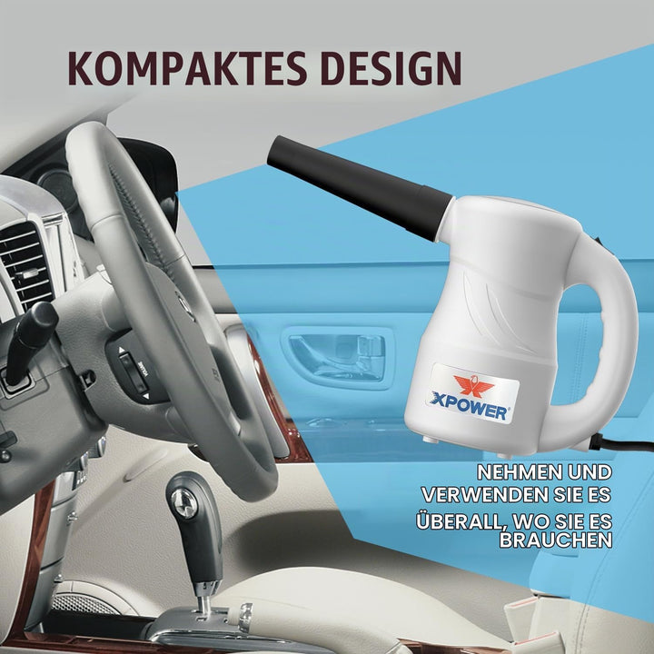 XPOWER Electric Air Duster for Dusting Drying Inflating Blowing Car Detailing Computer Leaf Blowing