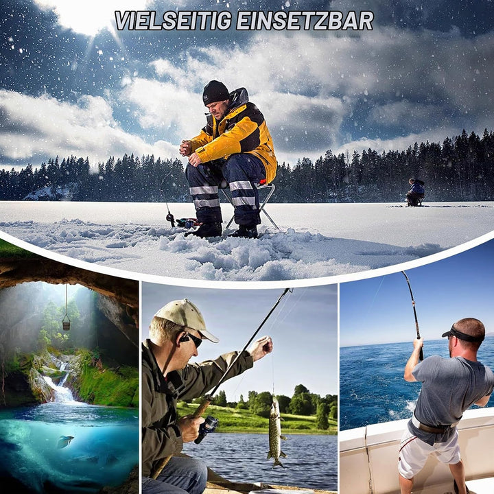 Fishfinder, Unterwasserkamera Angeln mit 220° HD Kamera, IP67 Fish Finder Kamera mit 4.3 Zoll IPS Di