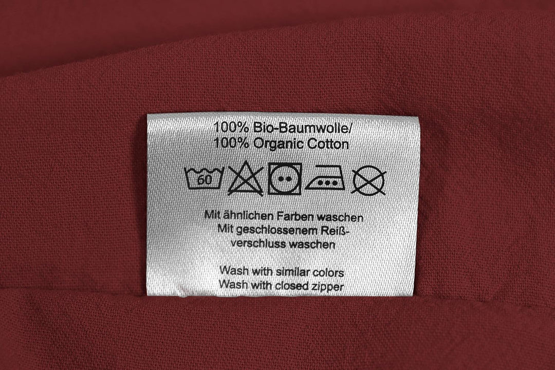 jilda-tex Bio-Bettwäsche Stone-Washed Renforce Lissabon 100% Bio-Baumwolle Knitterlook Stehsaum Büge