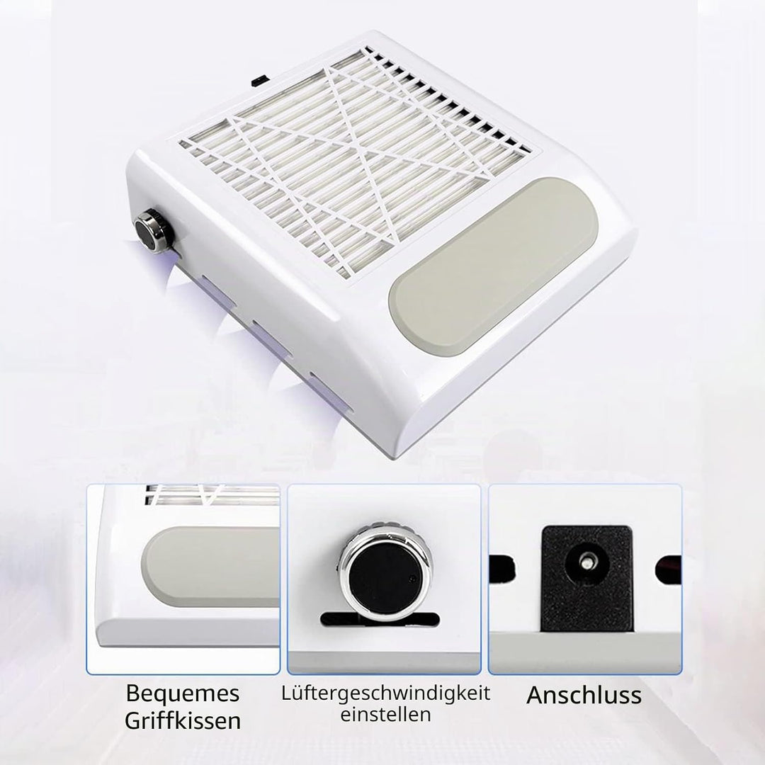 Layhou Nagel Staubsauger Professionelle Staubabsaugung Nagelstudio &amp; Zuhause, 80W Leistungsstarker N