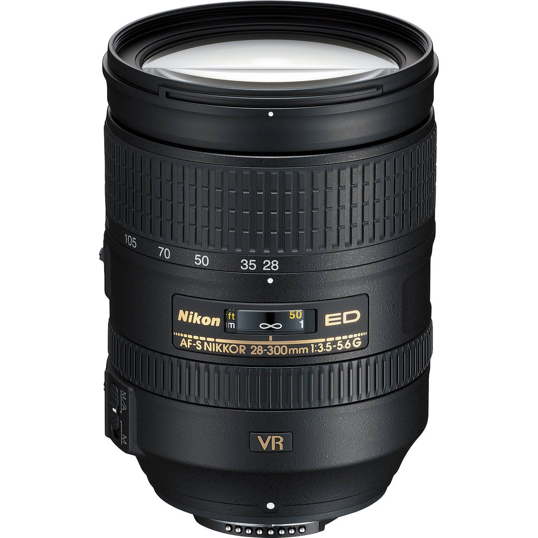 Nikon AF-S 28-300 mm 1:3.5-5.6G ED VR Reisezoom-Objektiv inkl. HB-50 (77 mm Filtergewinde, bildstabi