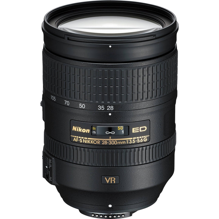 Nikon AF-S 28-300 mm 1:3.5-5.6G ED VR Reisezoom-Objektiv inkl. HB-50 (77 mm Filtergewinde, bildstabi