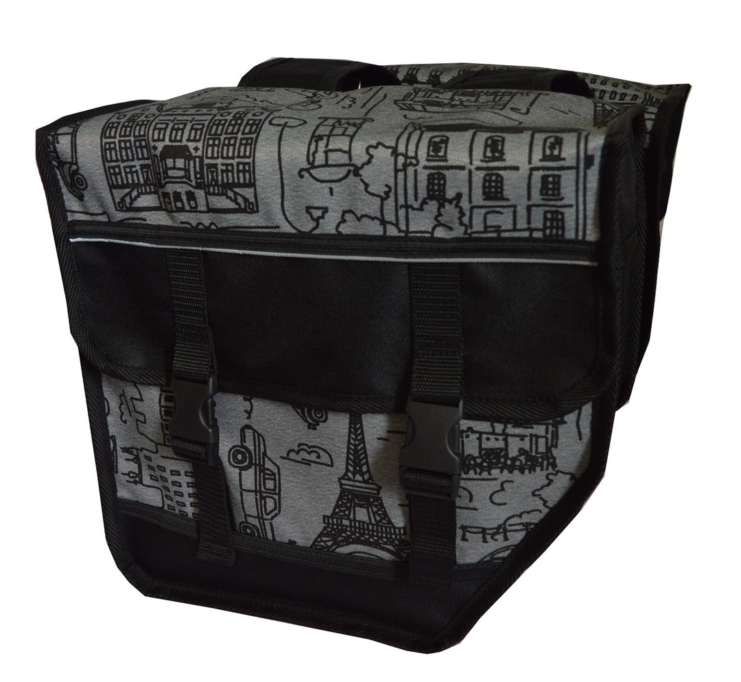 FAHRRADTASCHE 26" 28" Erwachsene Satteltasche Gepäckträgetasche Doppel 2x15l / Einzelne 1x15l (25. D