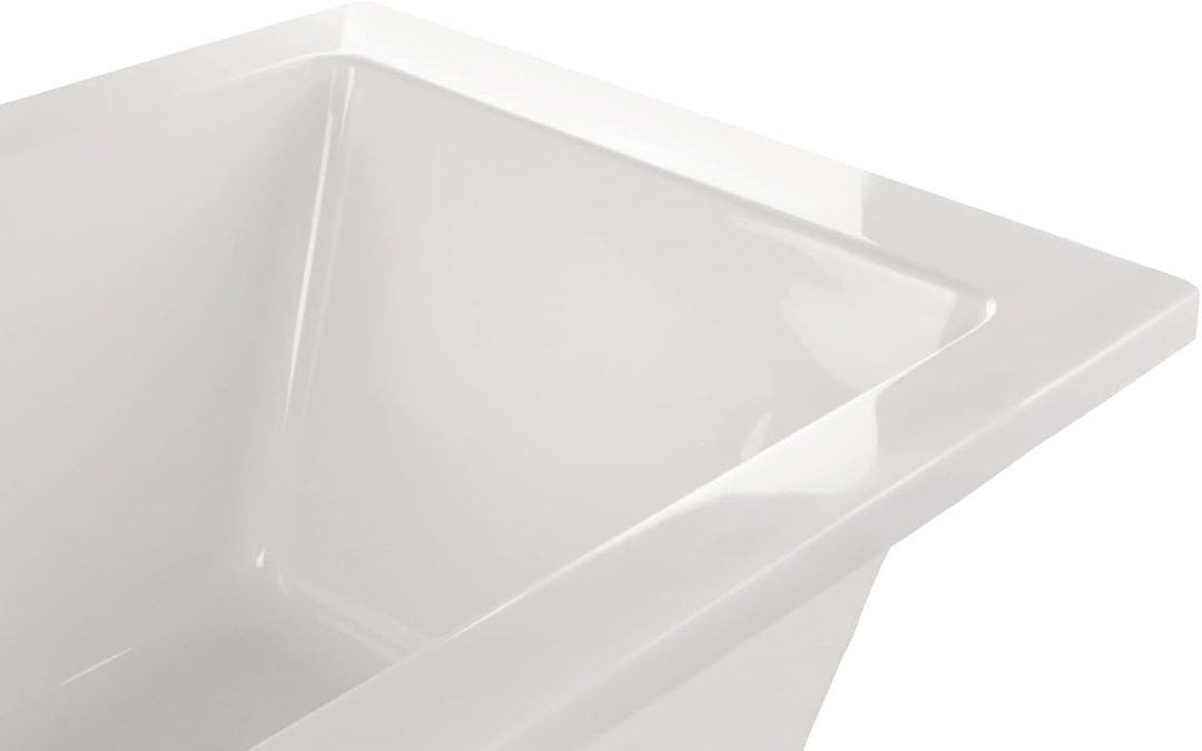 Calmwaters® Rechteck-Badewanne 190x90 cm, Acrylwanne Modern Square 2, Duo-Badewanne für zwei Persone