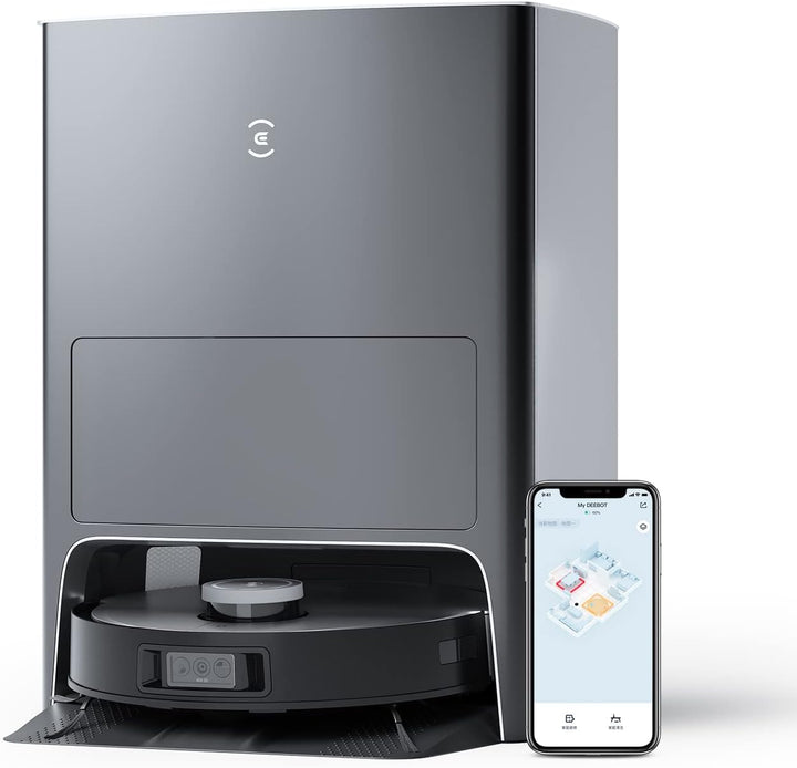 ECOVACS DEEBOT X1 OMNI, Staubsaugerroboter mit Wischfunktion und multifunktionaler Reinigungsstation