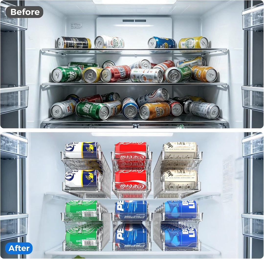 BingoHive Rollen Kühlschrank Organizer Dosenspender Dosenhalter für Getränke Bier Sprudel Soda Staur