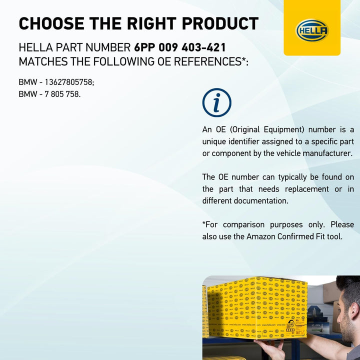 HELLA 6PP 009 403-421 Sensor, Abgasdruck - 3-polig - geschraubt