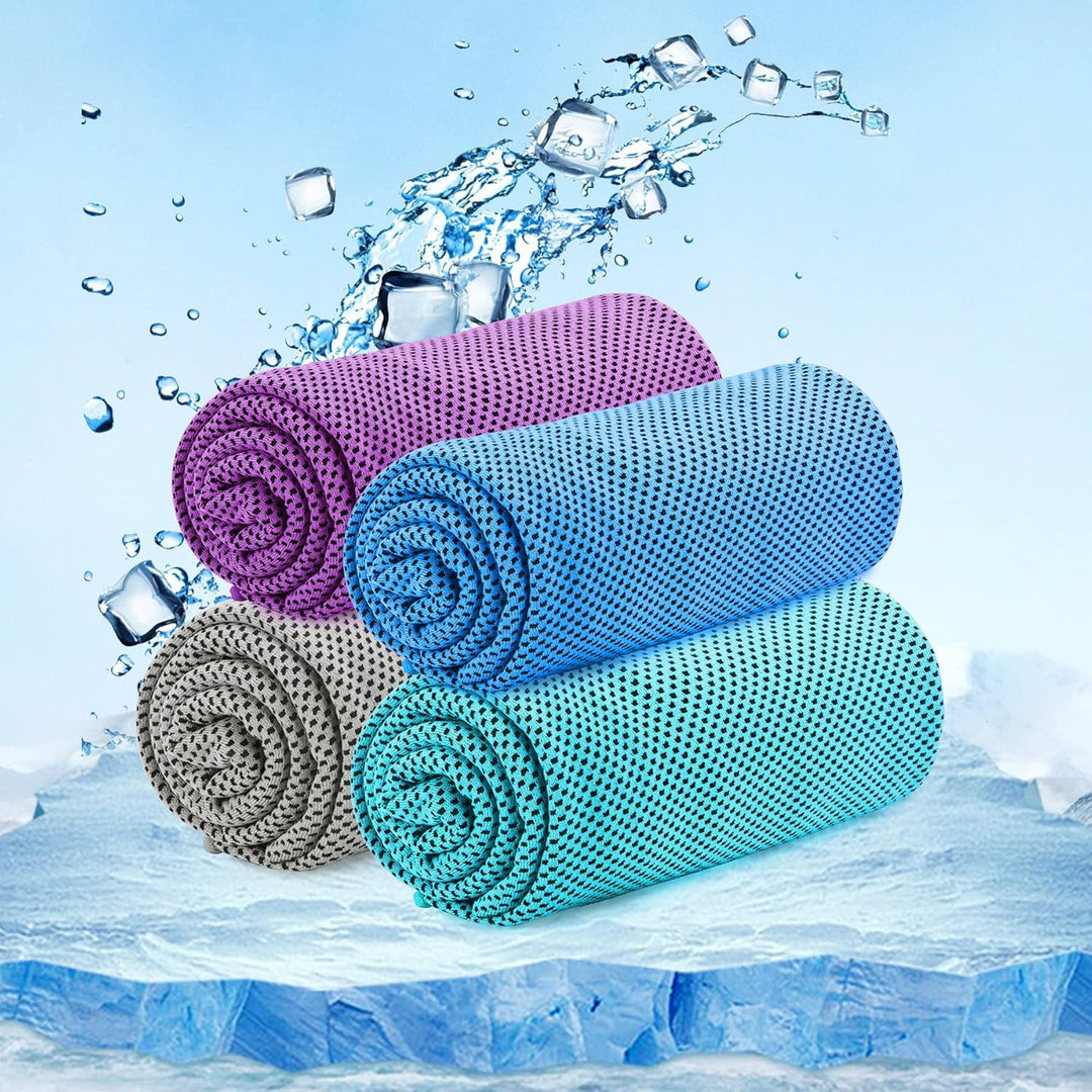 Sukeen Kühlendes Handtuch, Kühlhandtuch 100 x 30 cm, Ice Cooling Towel für Hals und Gesicht, Kühlend