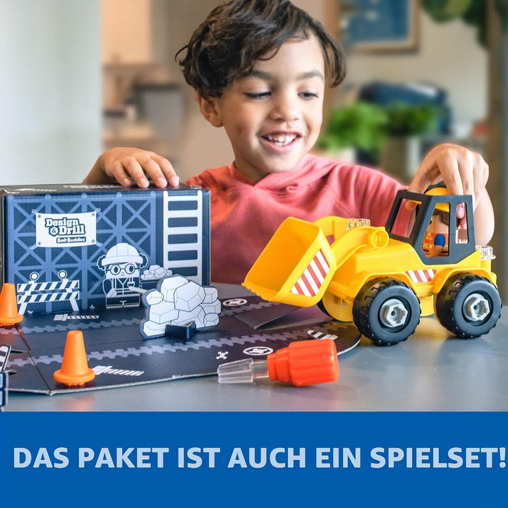 Learning Resources Design &amp; Drill Schrauberkumpel Planierraupe, Spielzeug zum Auseinanderbauen, mit