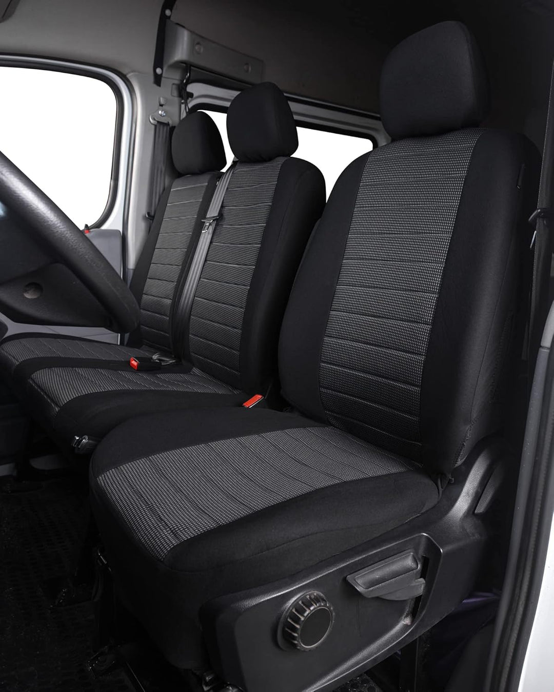 TOYOUN Universal Stoff Auto-Sitzbezüge für Transporter LKW Vorn Autositzbezüge Sitzbezug Fahrersitz