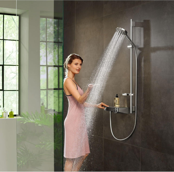 hansgrohe wassersparendes Duschsystem Raindance Select PowderRain Regendusche (Duschkopf, Schlauch,