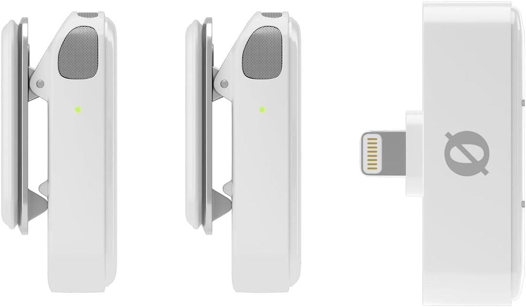 Rode Wireless Micro Drahtloses Mikrofon-System iOS Light-ning Weiss mit keepdrum Soft-Case Tasche Wi