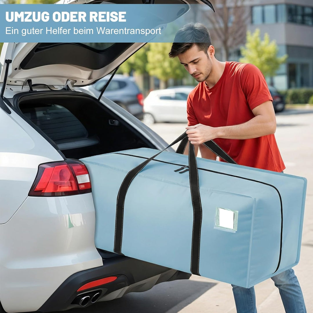 Dntorx 6 Stück 120L Aufbewahrungstasche, Heavy-Duty Umzugstaschen Wasserdicht Umzugskartons Grosse m
