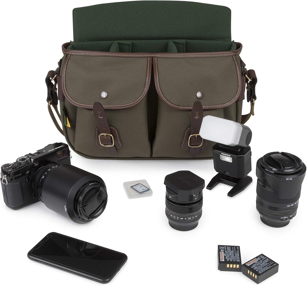 Billingham 505148-54 Hadley Pro 2020 Kameratasche (Sage Fibrenyte/Chocolate Leder) Salbei Fibrenyte