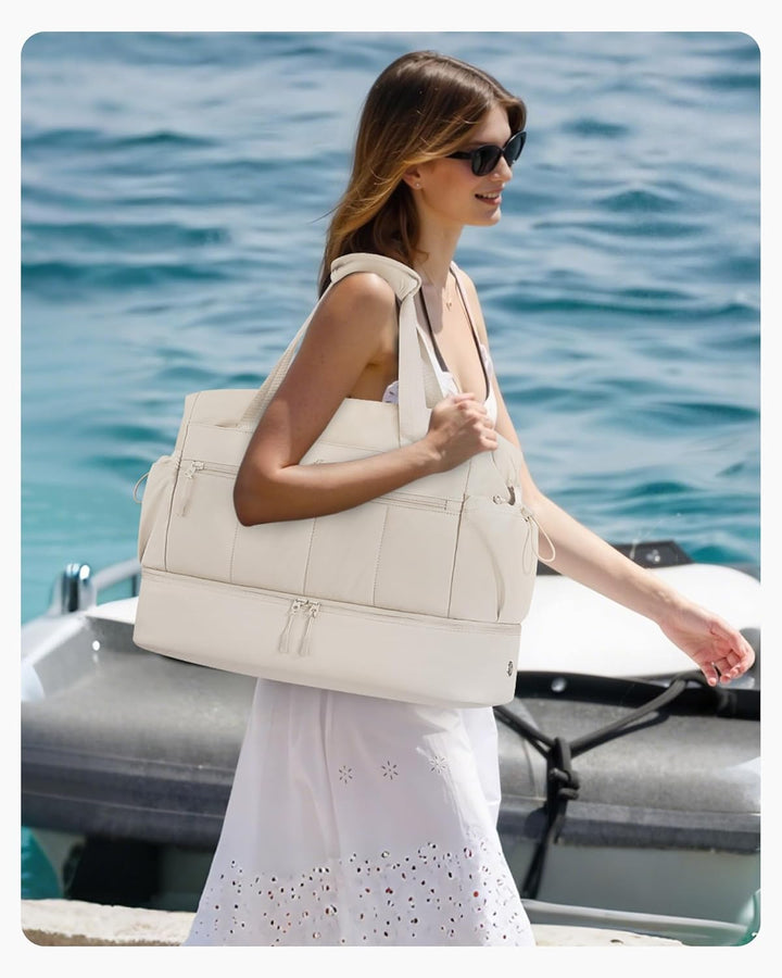 LOVEVOOK Reisetasche Damen, Leicht Kliniktasche Geburt Krankenhaustasche, Weekender Handgepäck Tasch