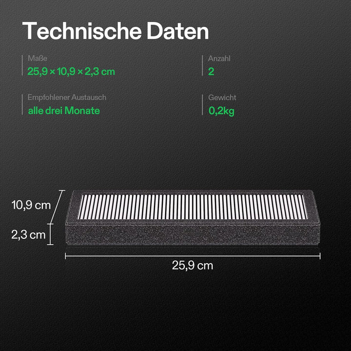 VIVOSUN OdorShield Ersatzfilter für VGrow Smart Grow Box | Aktivkohle Geruchsfilter für Indoor Grow