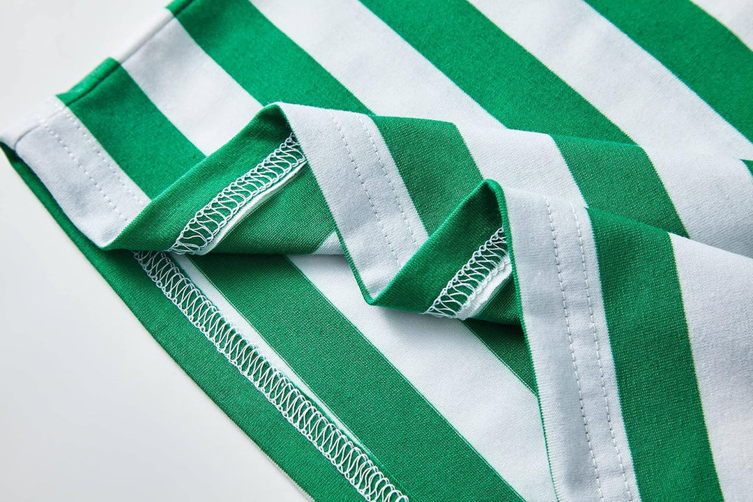 LOLPIP Jungen Pyjama Langarm 4-teilig Kleine Kinder Nachtwäsche Schlafanzug Set 2-14 Jahre Elf-grüne