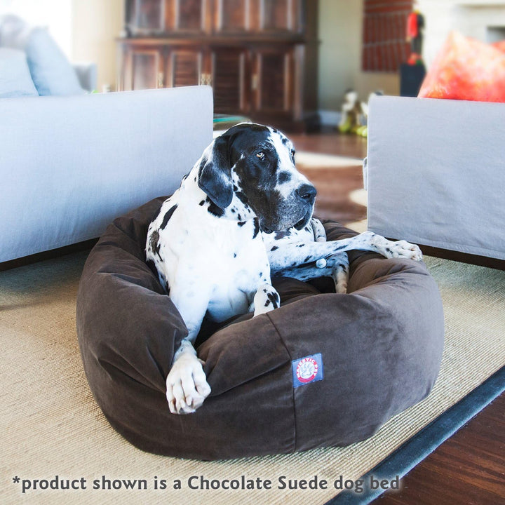 Pet Hundebett in Bagel-Form, 132,08 cm, rostfarben, Wildleder, Products, rostfarben L 132 x B 89 x H