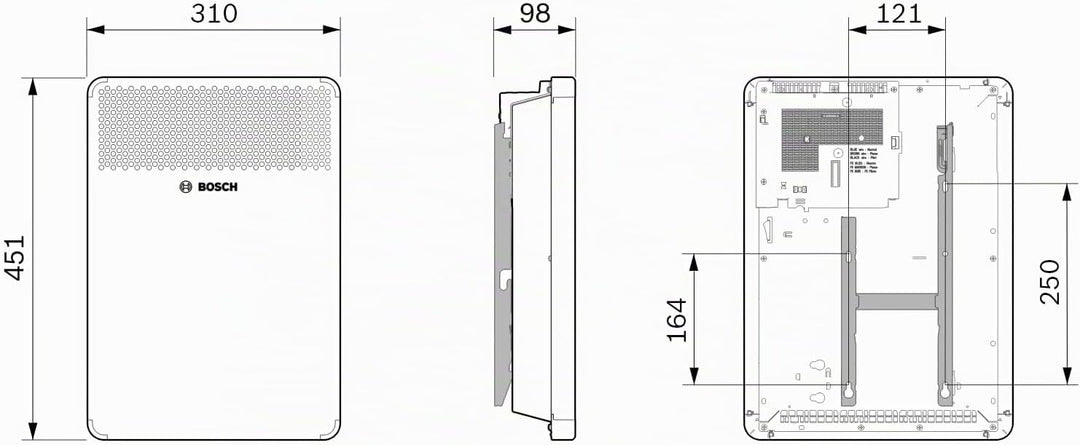 Bosch elektrischer Konvektor Heat Convector 4000-5, für ca. 5m² mit 500W inkl. elektronischer Regler