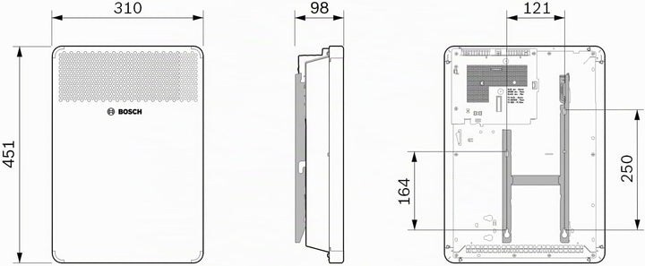 Bosch elektrischer Konvektor Heat Convector 4000-5, für ca. 5m² mit 500W inkl. elektronischer Regler