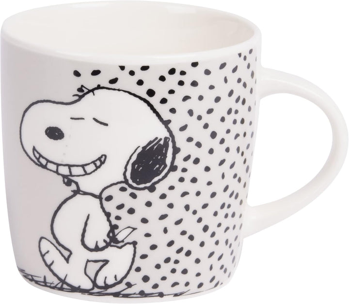United Labels Snoopy Frühstücksset Kinder, Snoopy Did someone say food, Geschirr Set Porzellan, 3-te