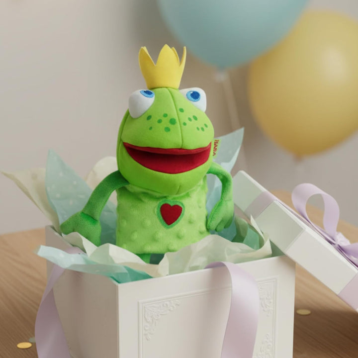 HABA 300490 - Handpuppe Froschkönig