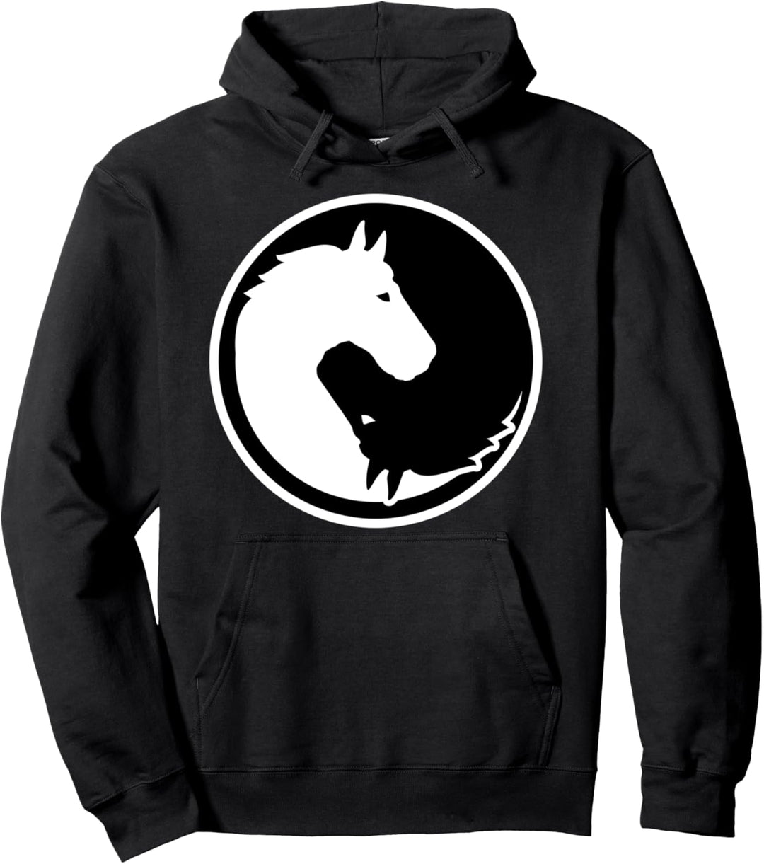 Pferd Yin Yang Pullover Hoodie