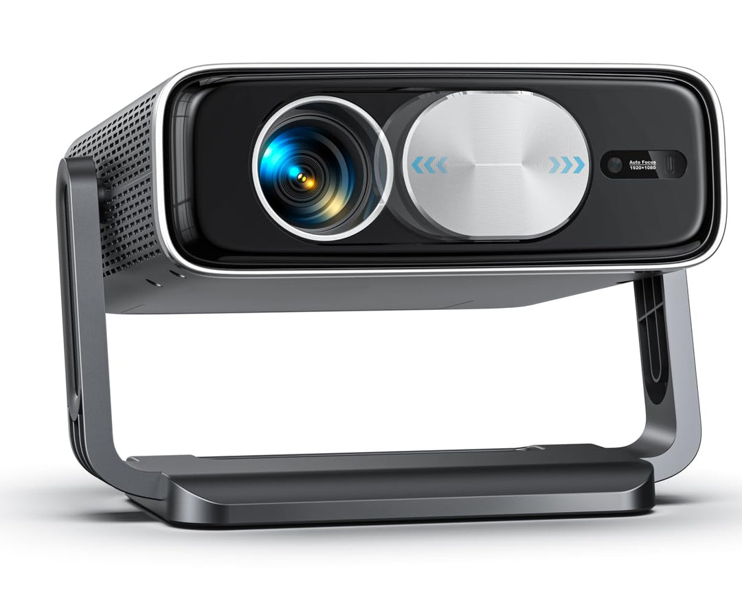 Smart Beamer mit Autofokus & automatischer Trapezkorrektur, WiFi Bluetooth Full HD 1080P, 500 ANSI