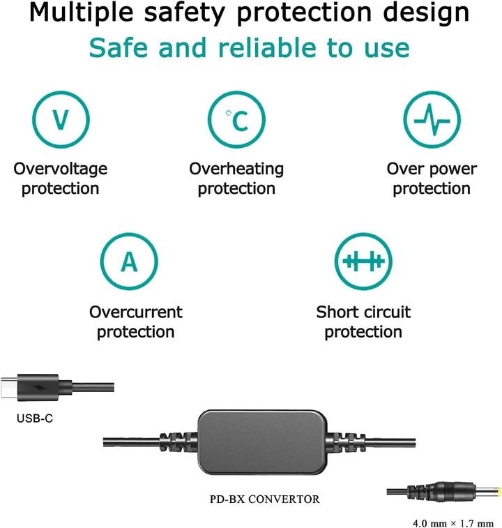 EP-5A USB-C-Adapter Netzkabel DC-Koppler-Kit Ersatz EN-EL14/EN-EL14A Batterie EH-5 PD-Adapter für Ni