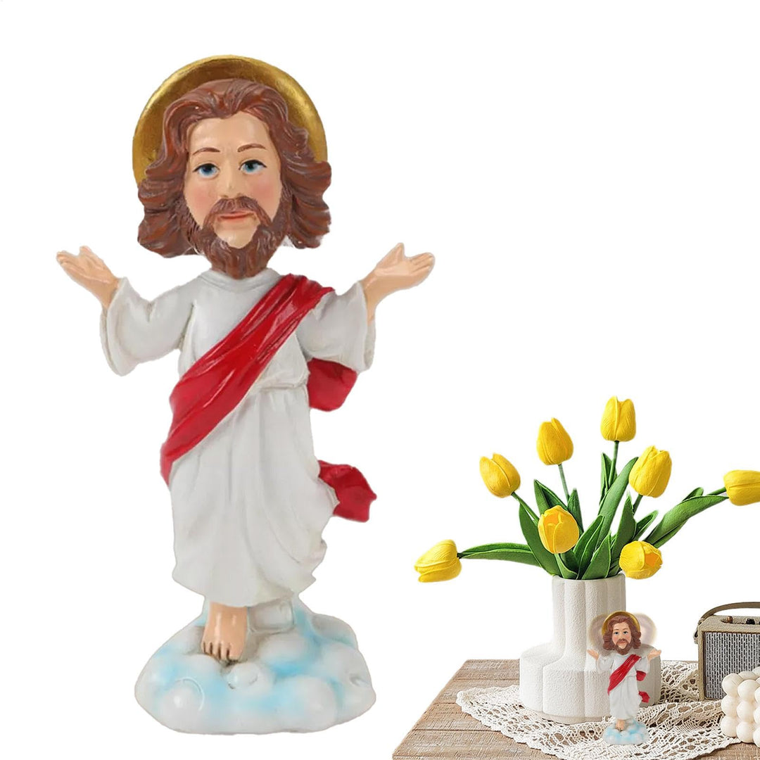 Jesus Wackelkopf, religiöse Statue, Armaturenbrett, Sammlerstück, Wackelkopf, exquisite Dekorationsf