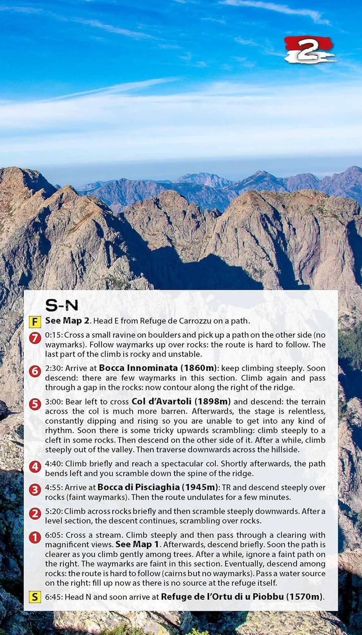 Trekking the Corsica Gr20: Two-way Trekking Guide: Real Ign Maps 1:25,000 (The Great Treks of the Wo