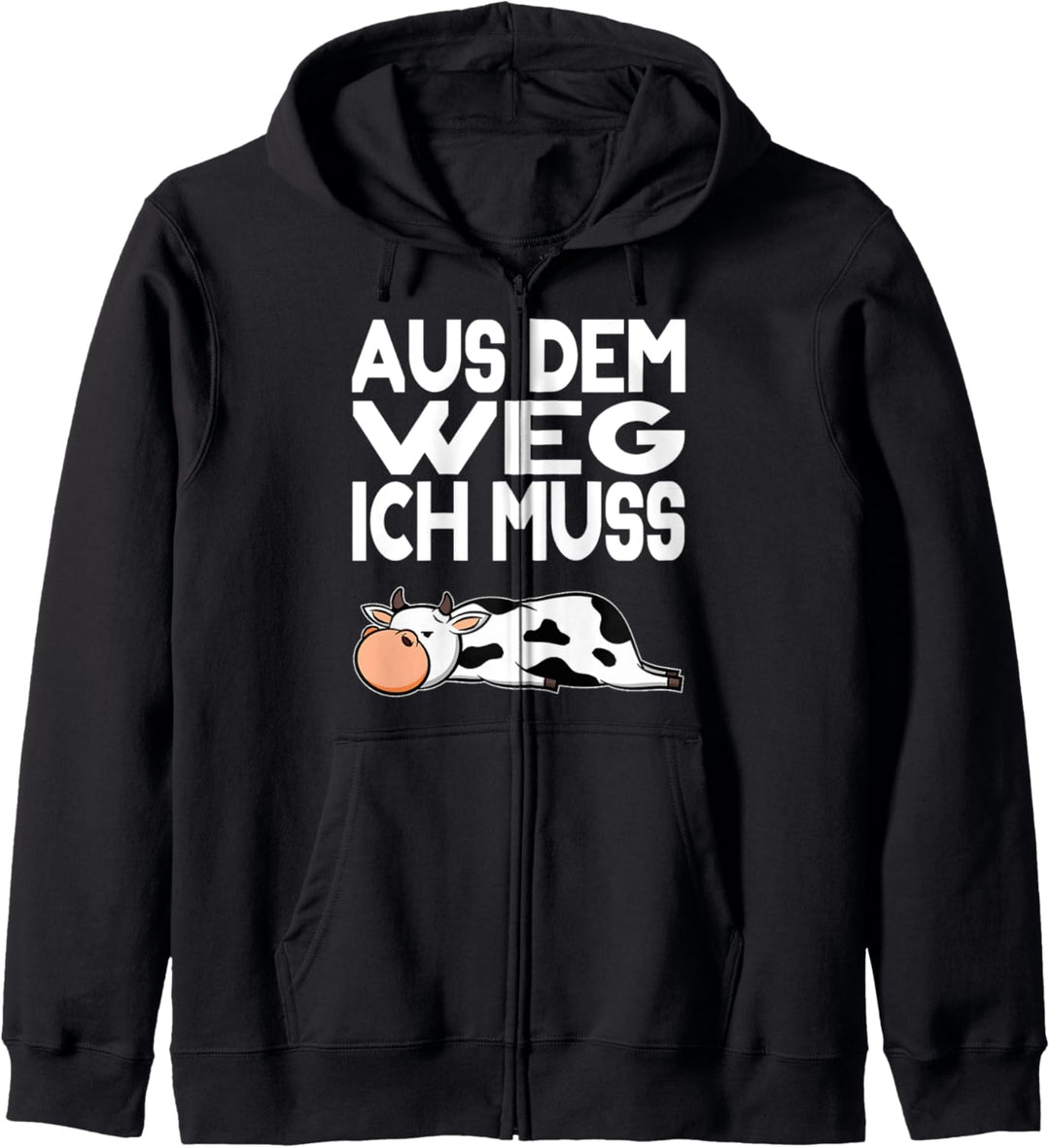 Aus dem Weg ich muss Chillen Kuh Kapuzenjacke