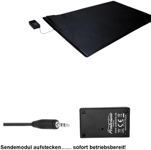 Funk-Alarmtrittmatte Klingelmatte Senioren Pflegehilfe mit 2 Clip Empfänger