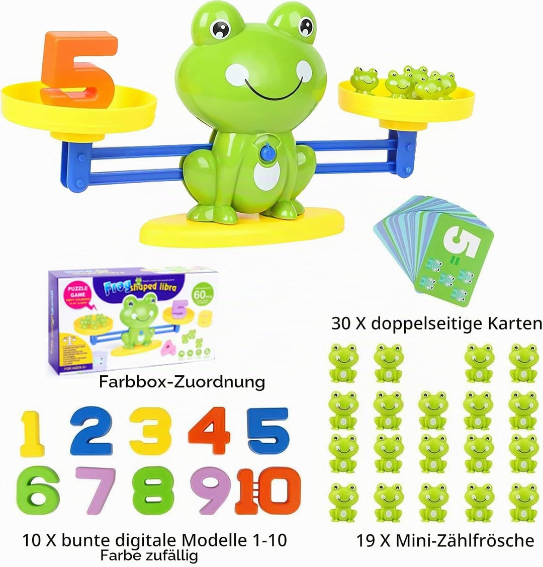 Lernspielzeug Mathe-Spiel, Zählen und Rechnen Lernen Frosch Lernspielzeug, Spielzeug für Kinder mit
