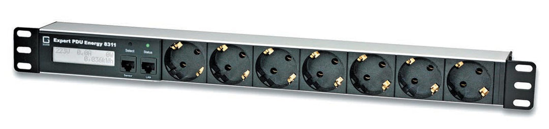 GUDE 8311-2 metered PDU, 7X, Mess-/Auswertung, Differenzstrom-Überwachung Typ A, 1,5 m, Schwarz