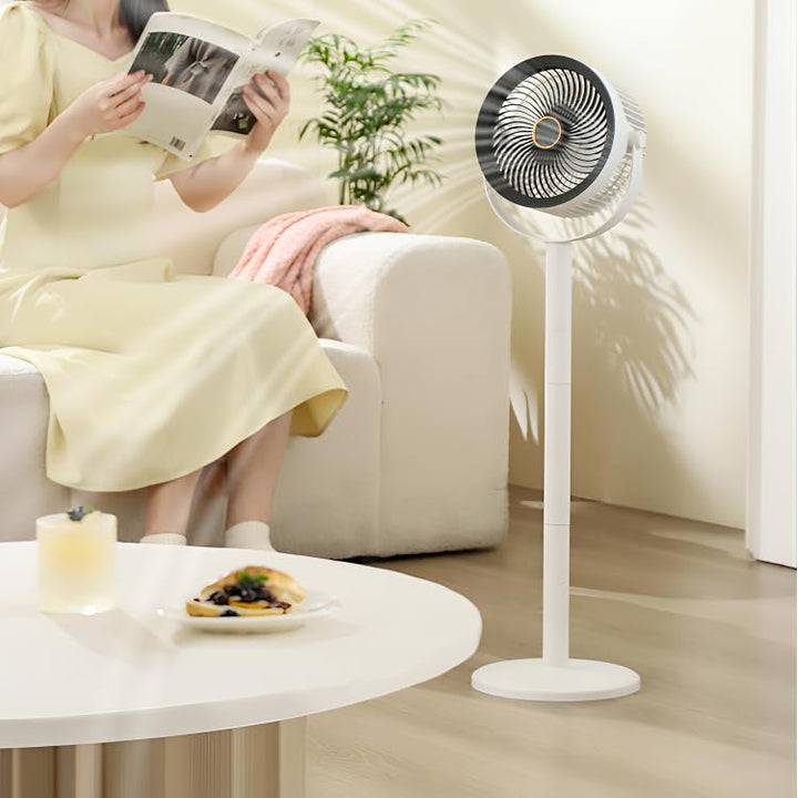 Wiederaufladbarer Bodenstehender Desktop-Ventilator mit Nachtlicht, tragbarer zu Hause beweglicher V