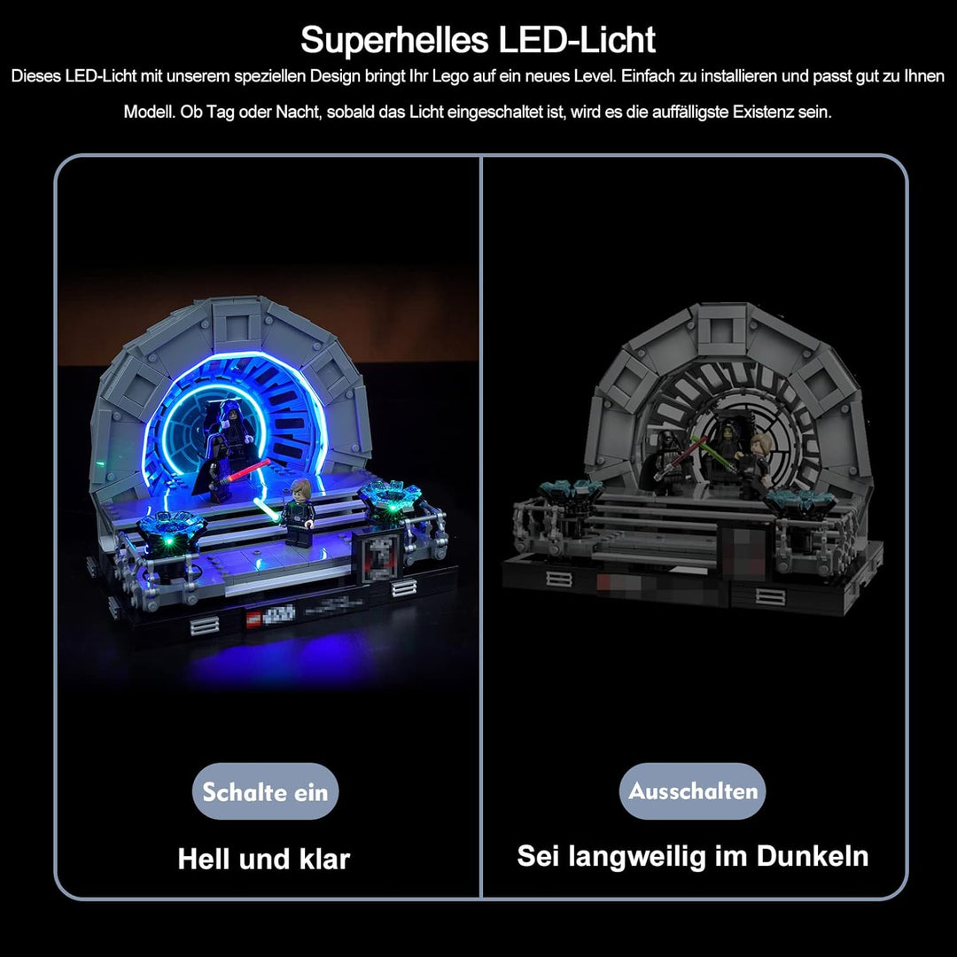 Led Licht Set für Lego Emperor’s Throne Room Diorama (Kein Lego-Modell), Dekorations Led Beleuchtung