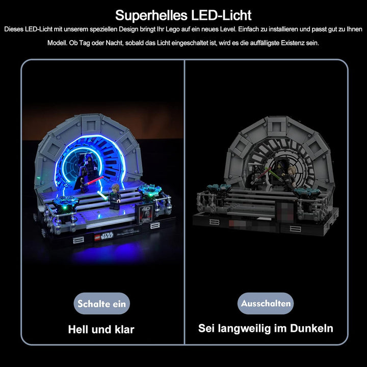 Led Licht Set für Lego Emperor’s Throne Room Diorama (Kein Lego-Modell), Dekorations Led Beleuchtung